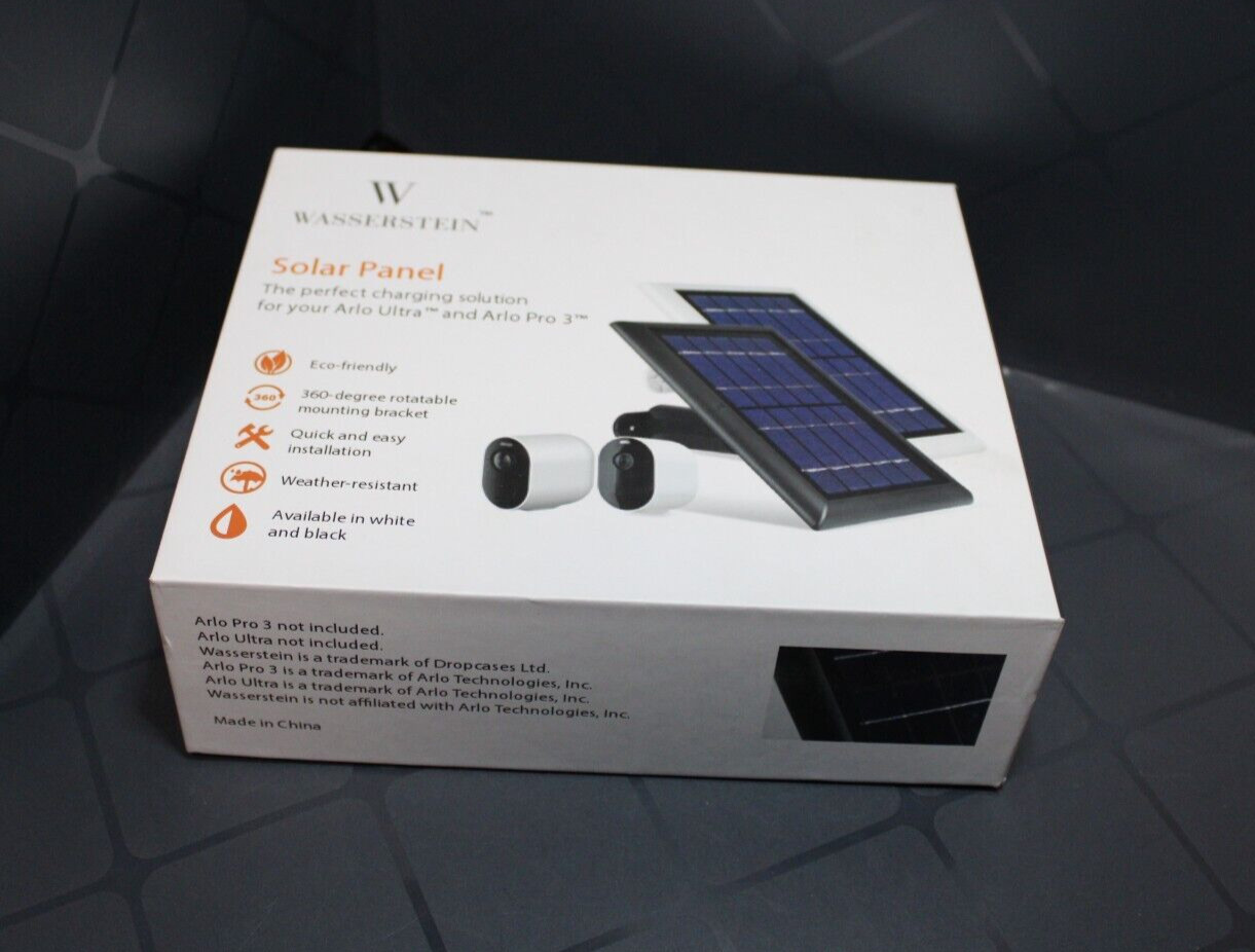 Wasserstein Solar Panel for Arlo Ultra and Pro 3 Not Tested Free Shipping