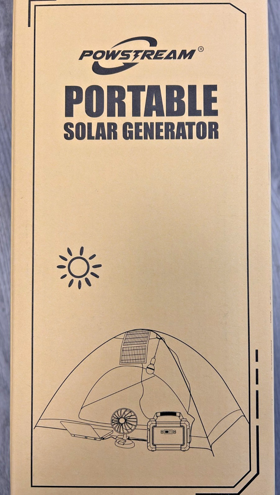 Portable Power Station 167Wh w/ 30W Solar Panel 350W Backup Power Bank with 2*AC