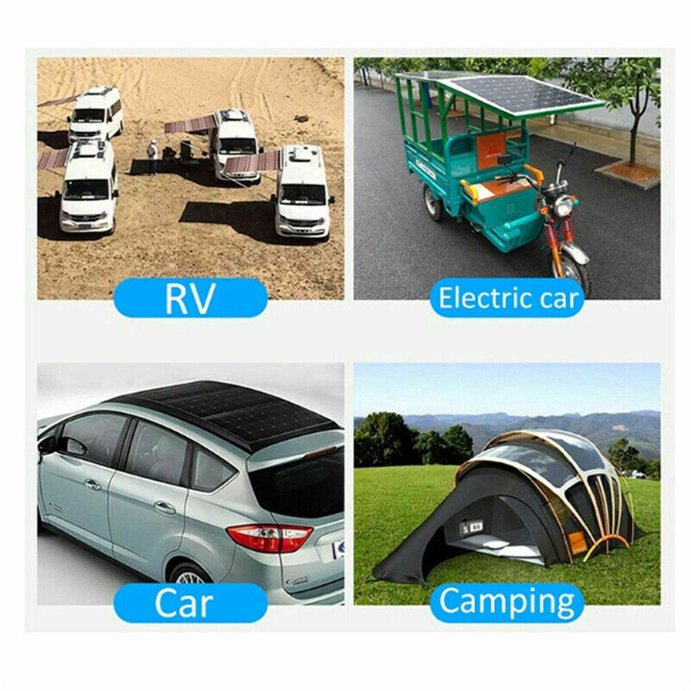 50W 80W 100W Solar Panel Kit 12V 30A Battery Charger Controller for Caravan Boat