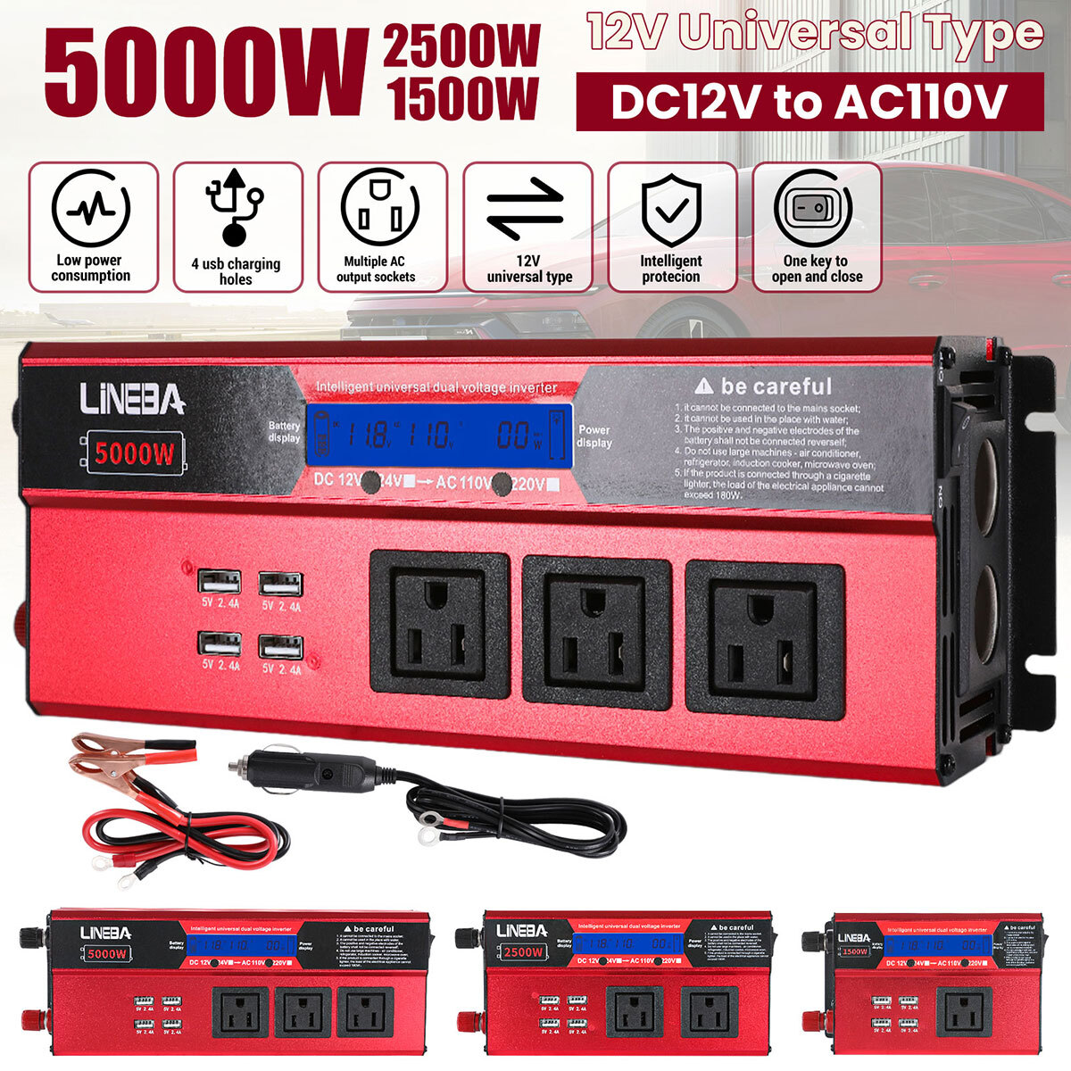 6000W Complete Solar Panel Kit Solar Power Generator 100A Home 220V Grid System