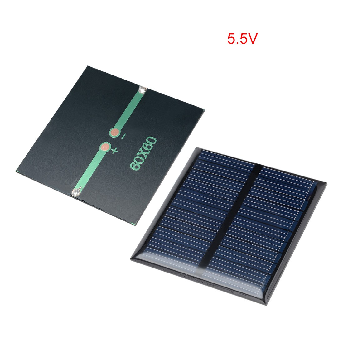 5 Pcs 5.5V 60mA Poly Mini Solar Cell Panel Module DIY for Toys Charger