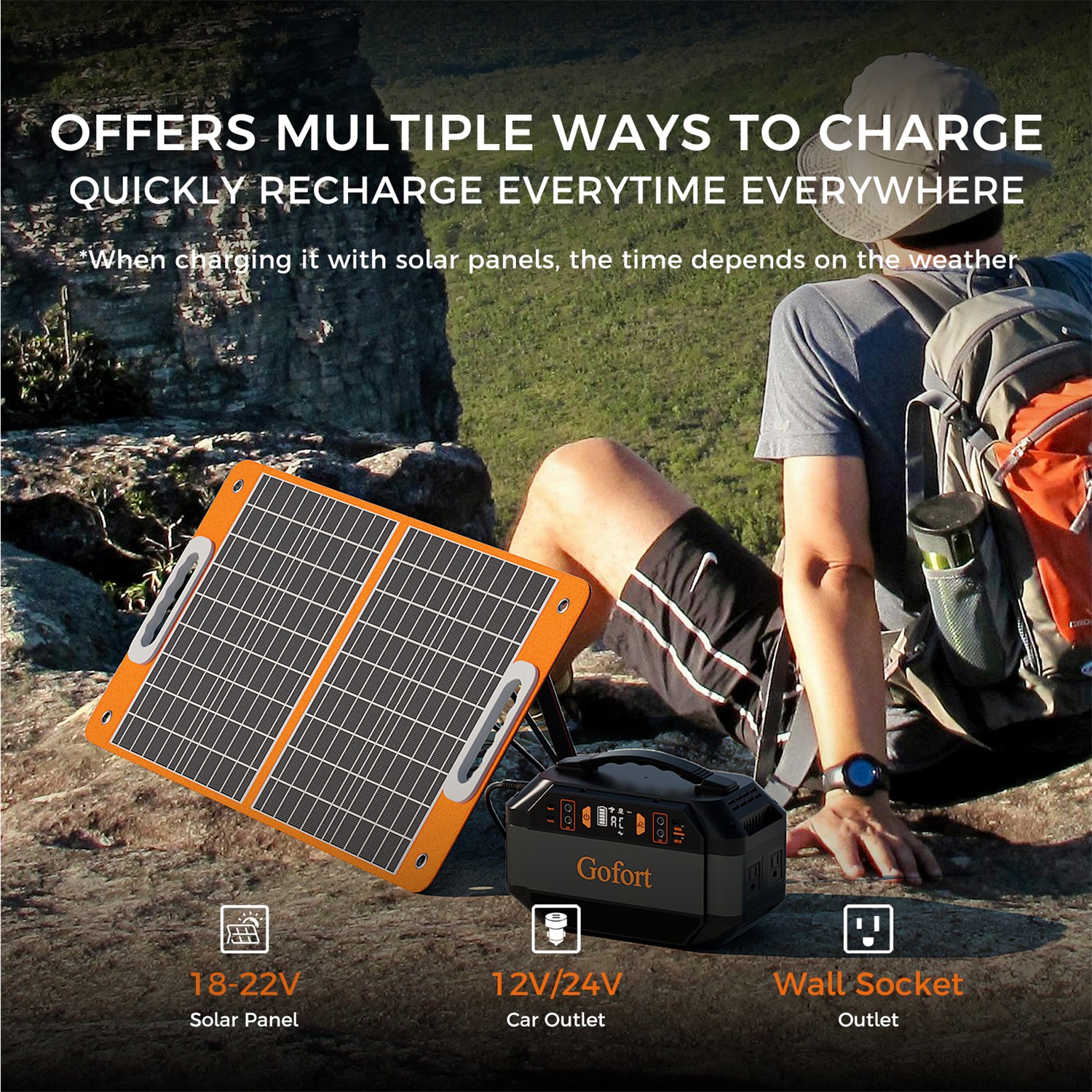 Flashfish P56 Portable Power Station 330W 299Wh Solar Generator Refurbished