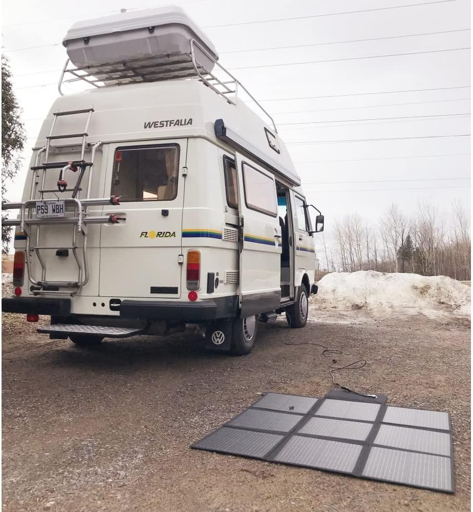 200W 12V Portable Solar Panel Blanket with Standard Connectors for Solar Generat