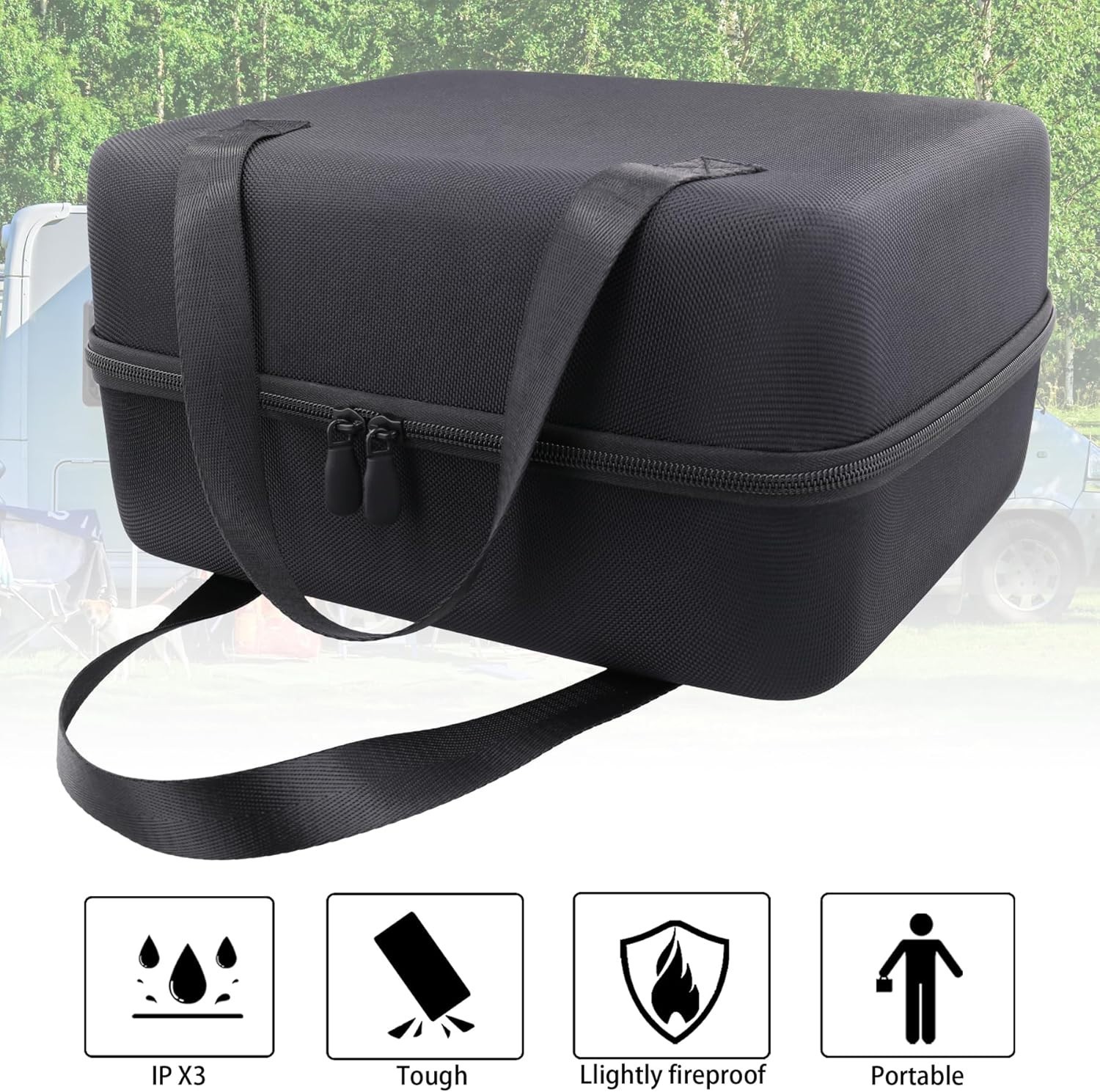 Sleek Hard Travel Case for EF ECOFLOW RIVER 2 – Ultimate Protection & Style