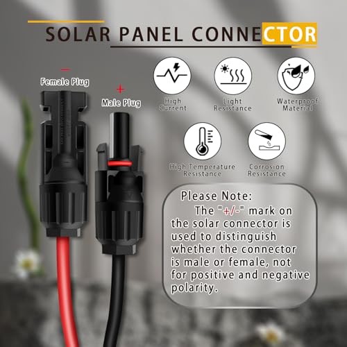 Ecoflow Solar Cable 10AWG Anker MC4 to XT60