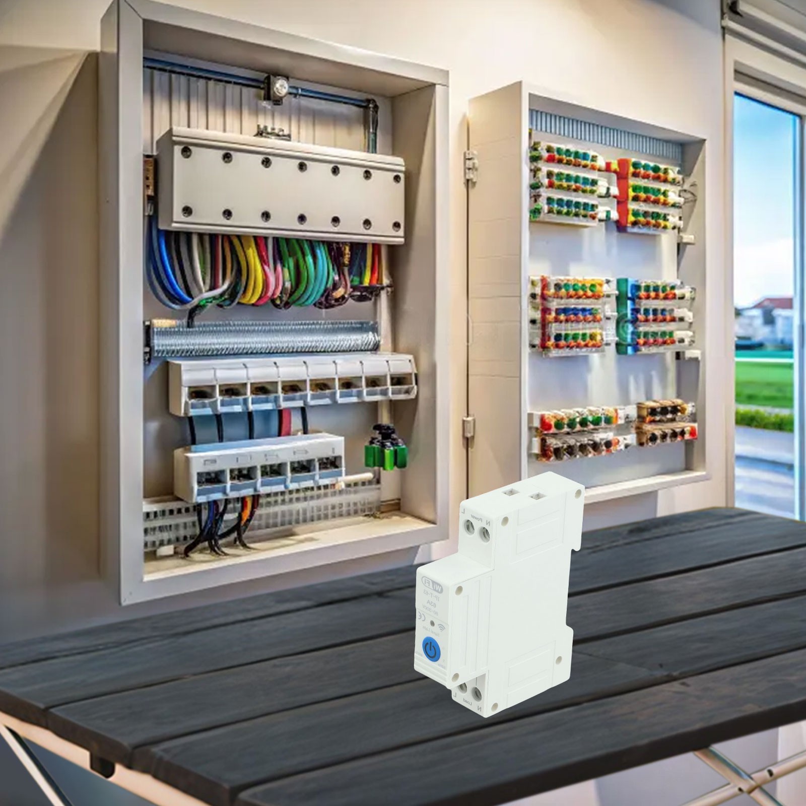 Wifi Enabled 63A Smart Circuit Breaker with Remote Voice Leakage Protection