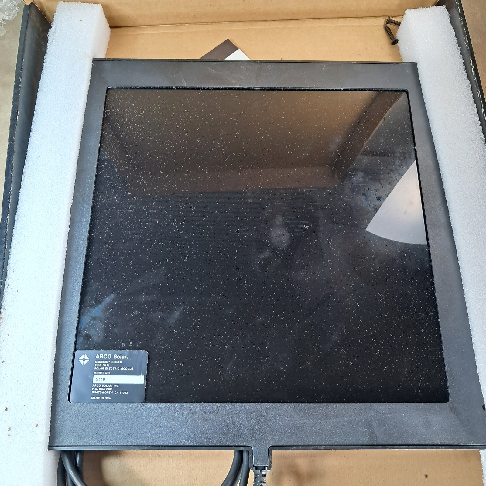 ARCO Solar Genesis G100 5W Thin Film Solar Panel Module USA