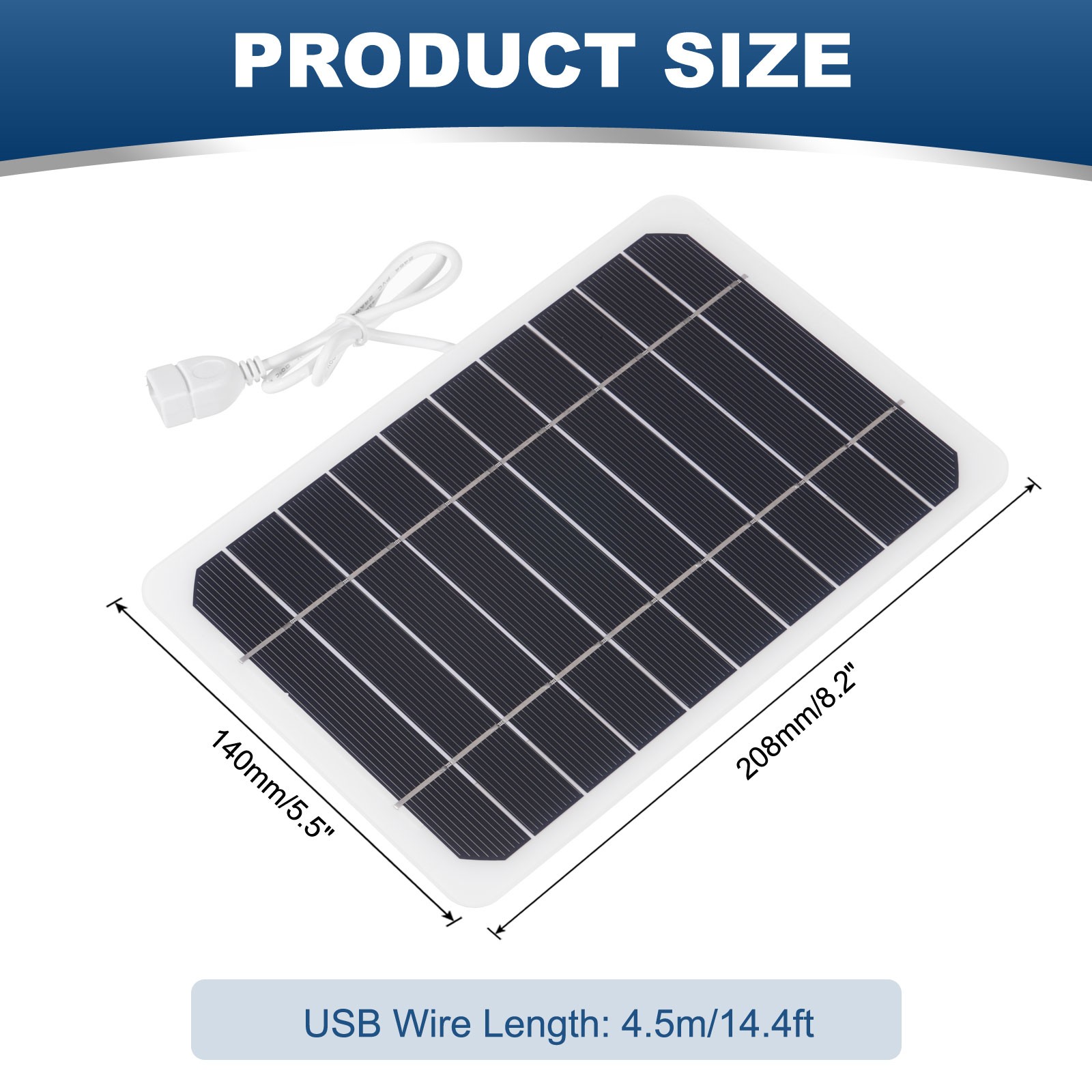5V 1A 5W Mini Solar Panels USB Polycrystalline Solar Panel Cell Charger