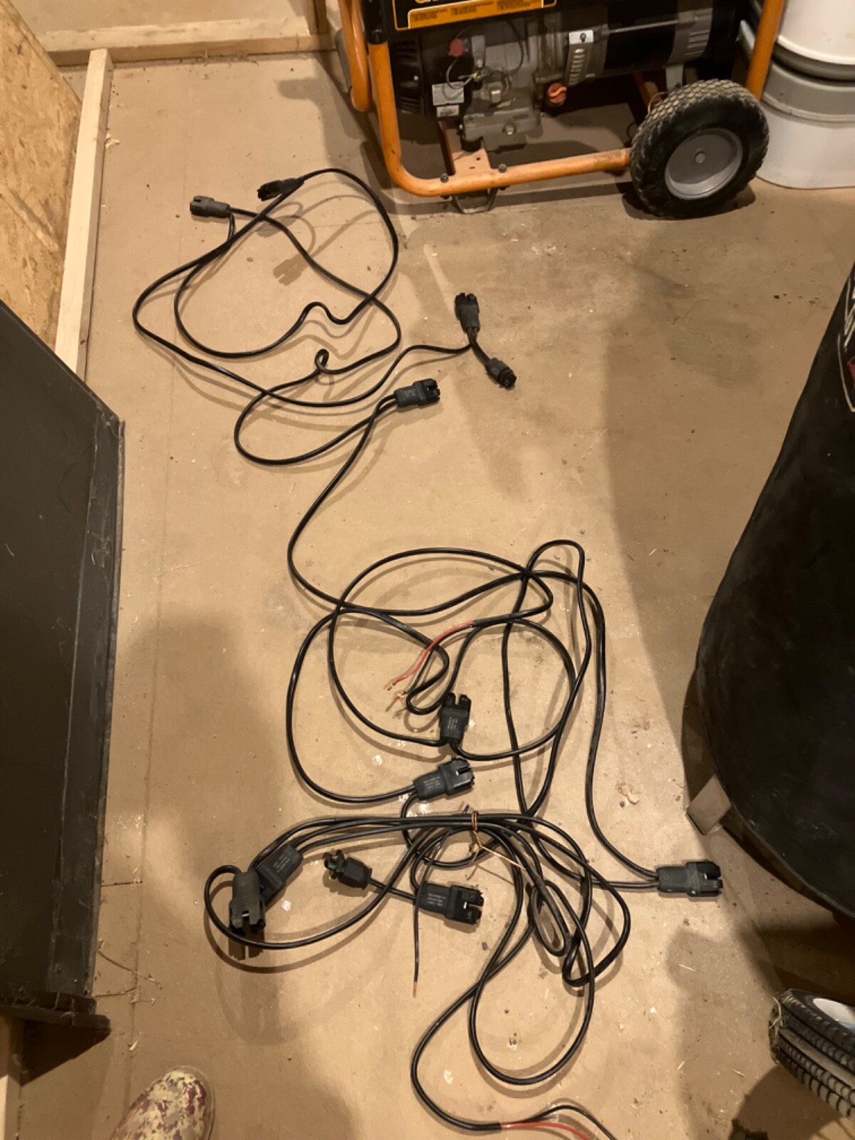 We have ten 320 watt solar panels, the control panel, electrical disconnect pane