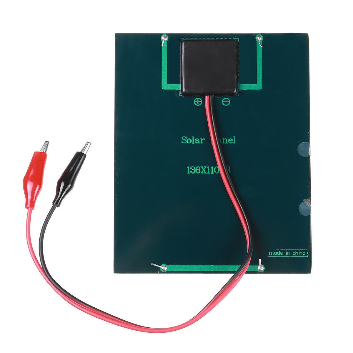3W 12V Black Solar Panel Polysilicon for Car RV Marine Camping Battery Charger