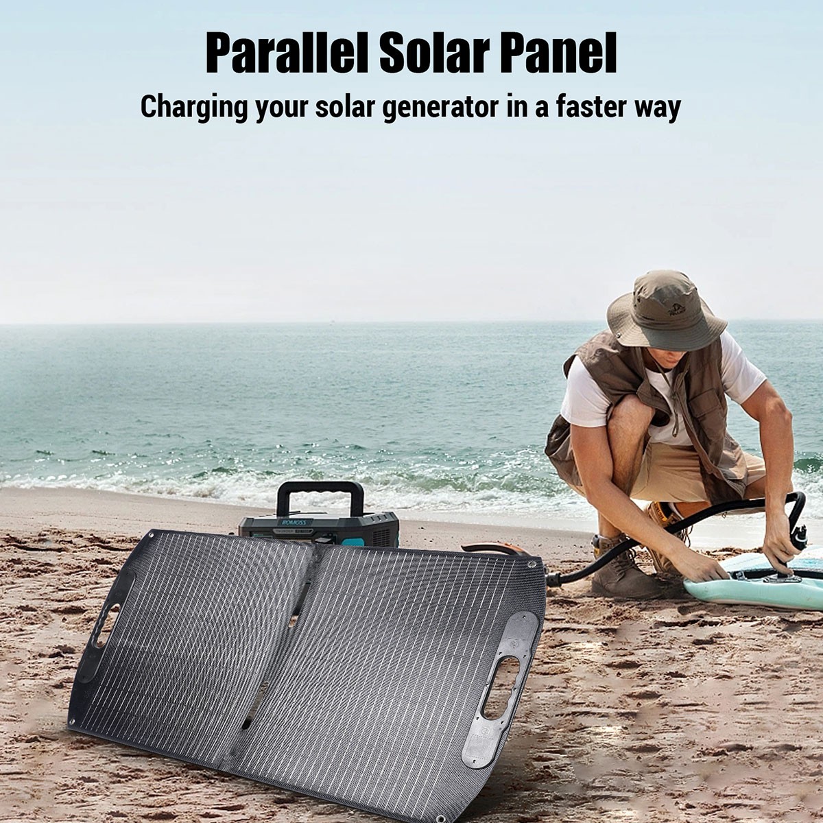 Portable Foldable Solar Panel Kit 110W 200W 400W IP67 for Ecoflow Power Stations