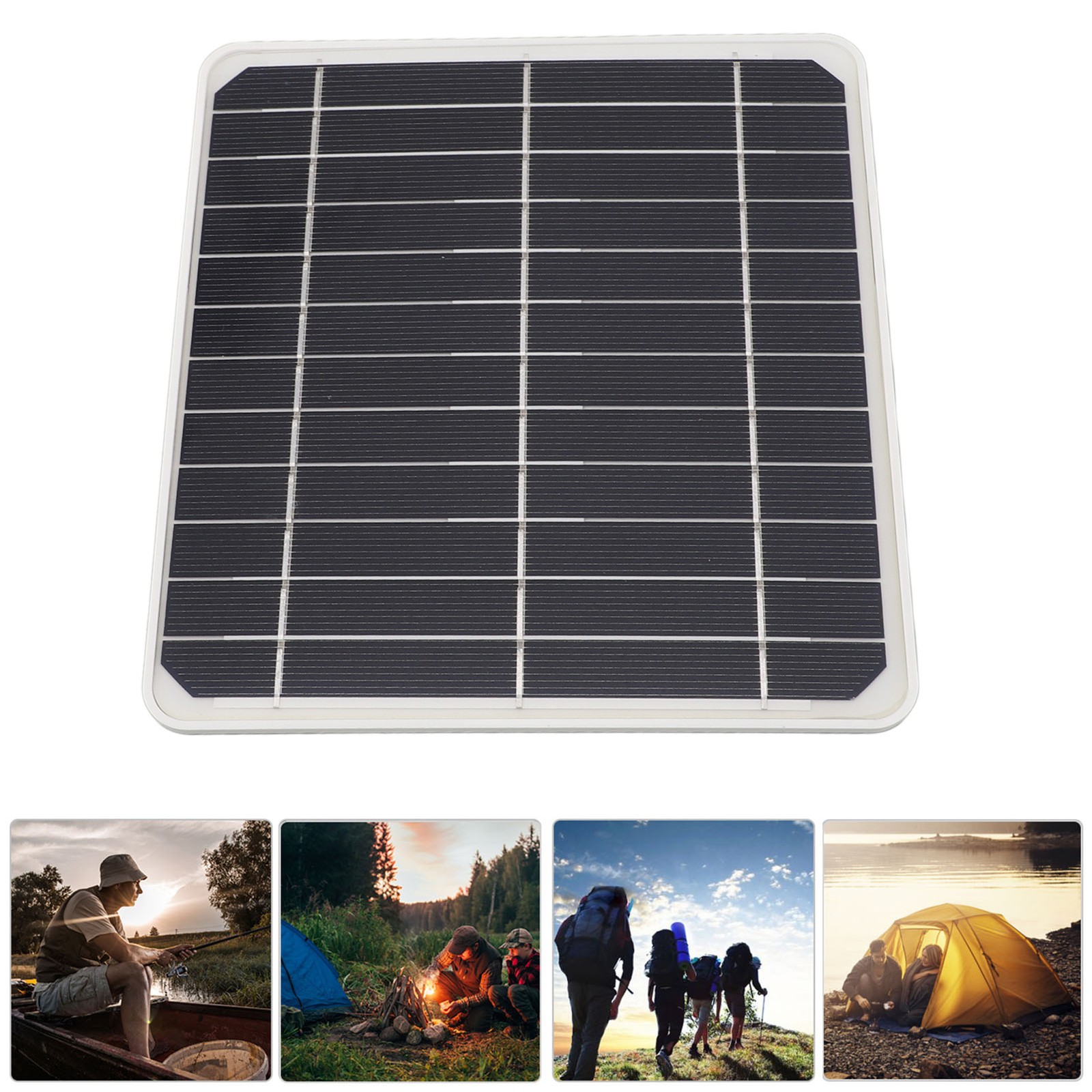 20W Portable Solar Panel With USB TYPE C 5V 2A Waterproof For Backpack