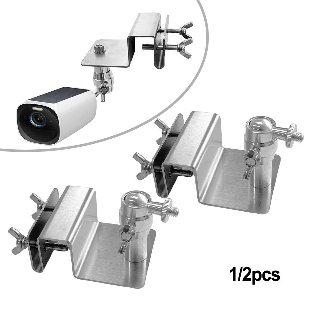 Adjustable Gutter Mount Stainless Steel Support For Standard 1/4 Screw Camera