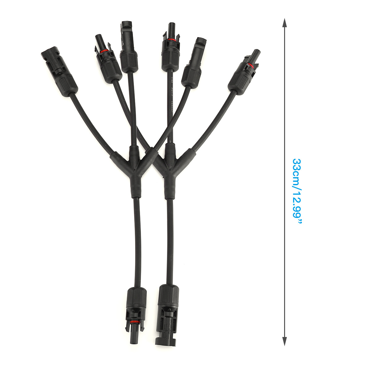Solar Panel Connectors Y Branch Parallel Adapter Cable Wire Plug Tool Kit B6