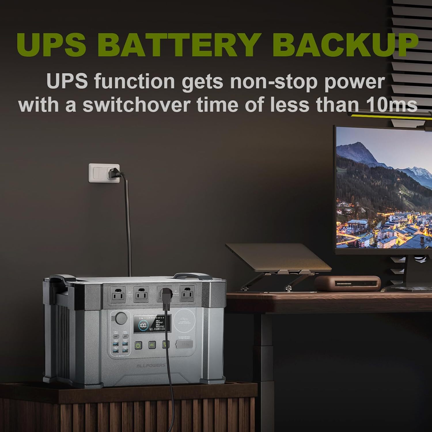 ALLPOWERS 2400W S2000 Pro Portable Power Station Generator For Outdoor Camping