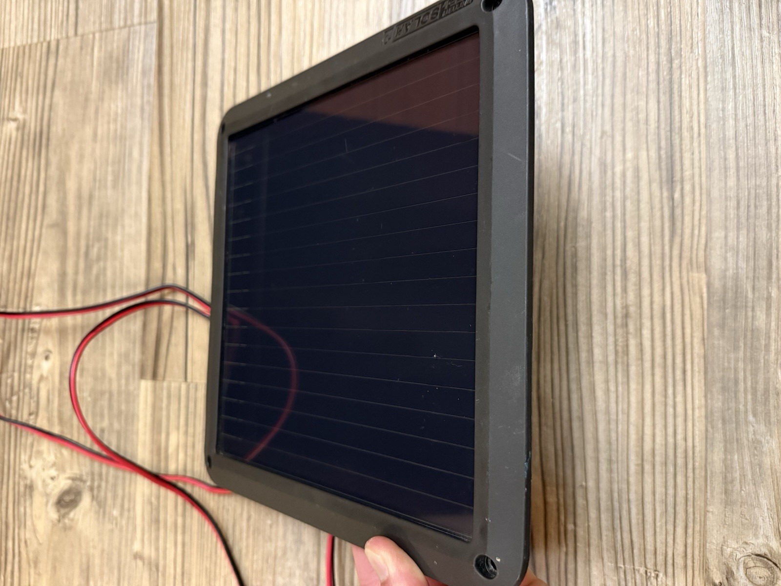 Battery Life+ Solar 2 Black Solar Panel w/ Wiring Lead and Connector
