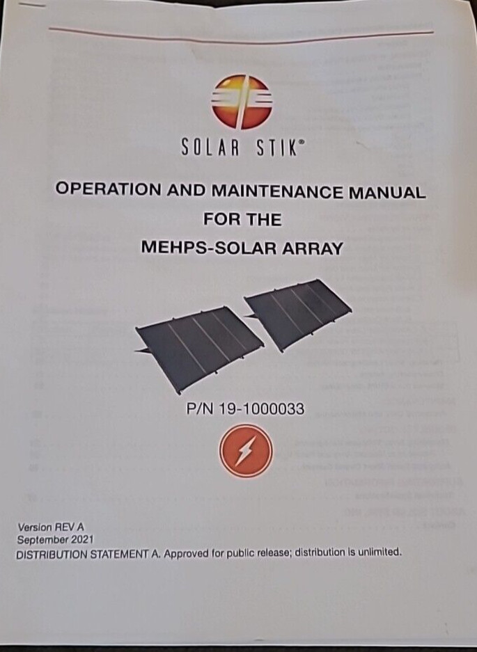 SBM / Solar-Stik MEHPS 560W Military Solar Panel Array