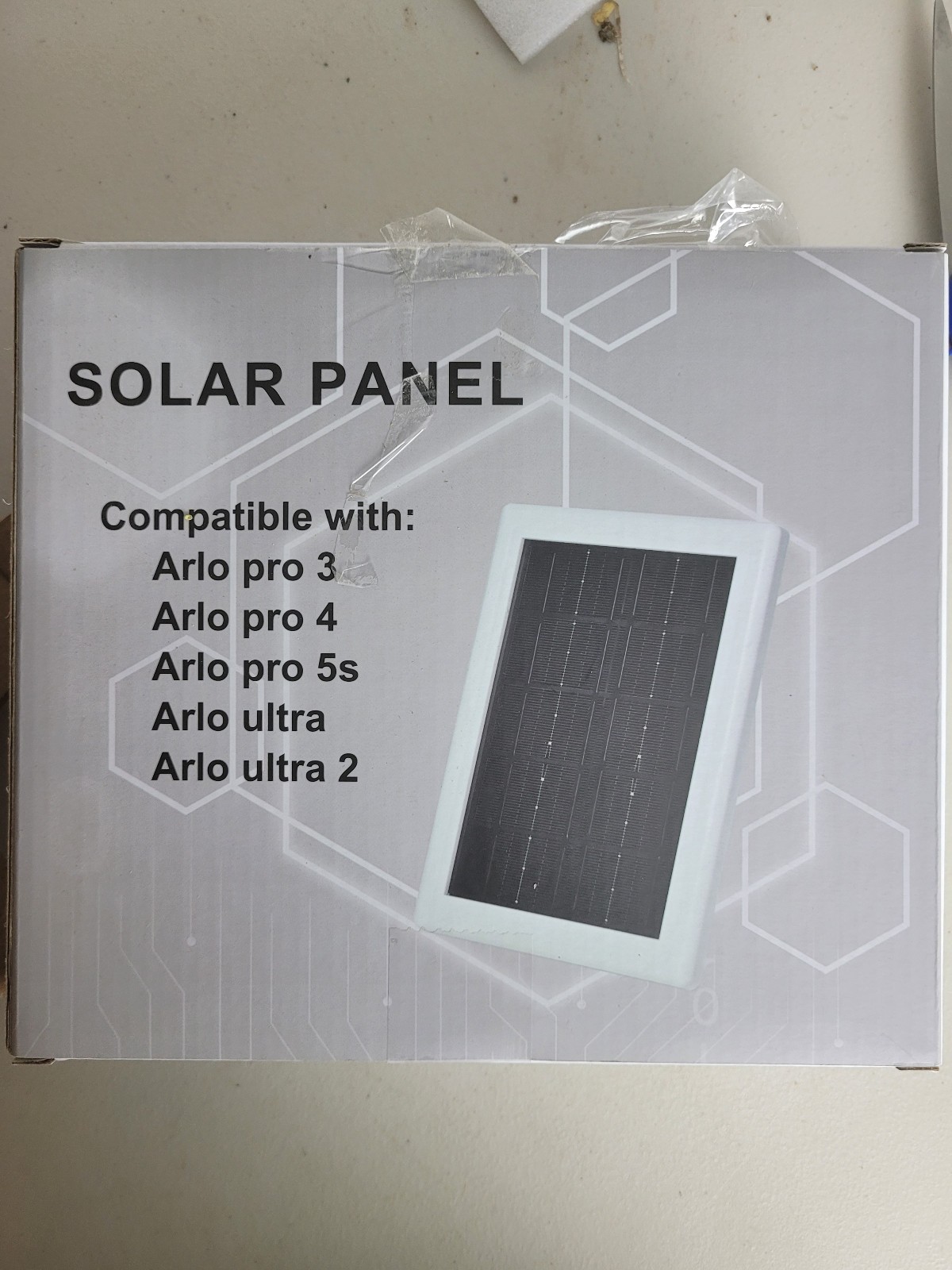 Solar Power Panel for Arlo Pro Essential Camera Weatherproof Outdoor (2 Pack)