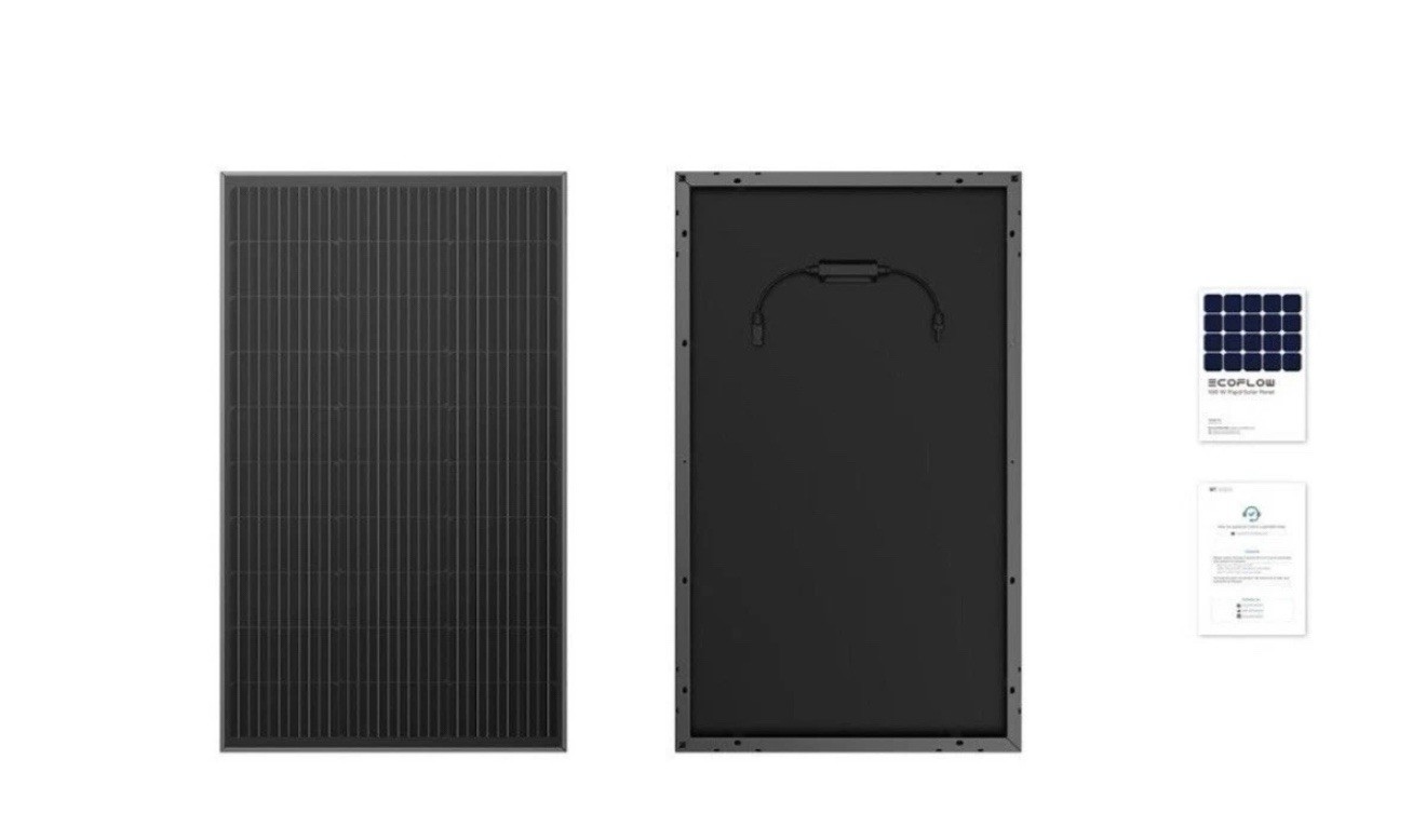 EcoFlow 100W Rigid Solar Panel EF-SG-M100 IP68 Waterproof 12V/24V New in Box