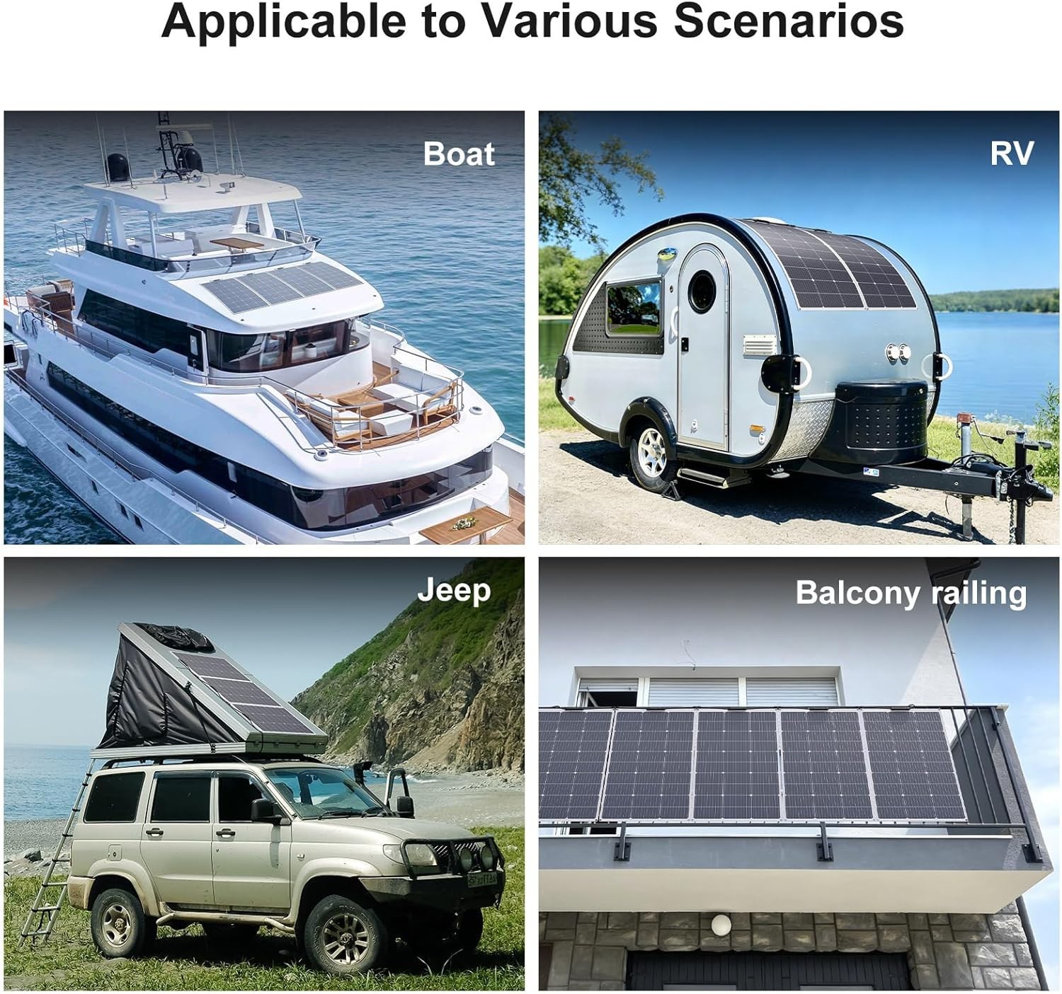 Panel solar flexible de 100 vatios – Monocristalino ligero con revestimiento ETF