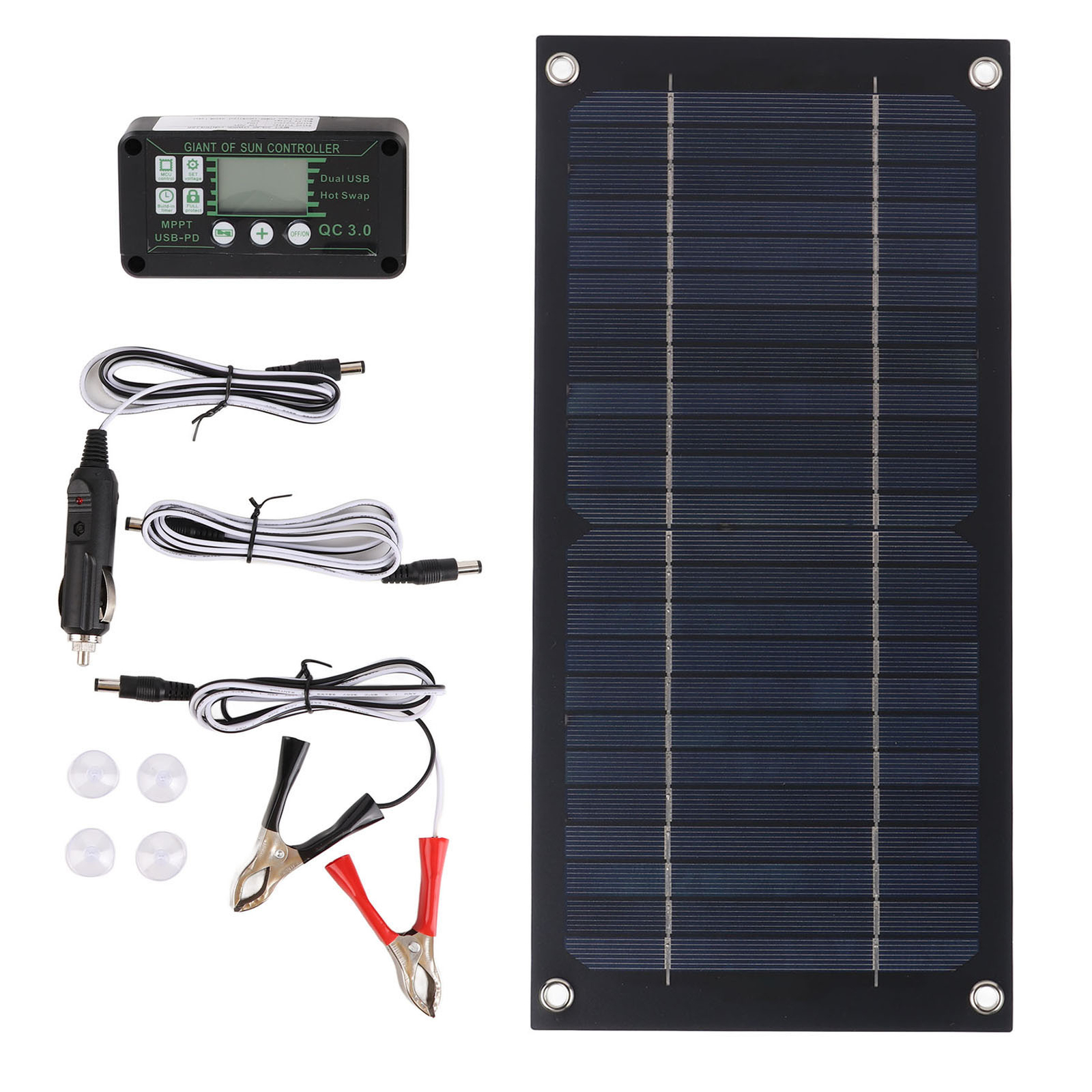 Solar Panel Charger Monocrystalline Silicon 100A Charge Controller Solar Panel ✈