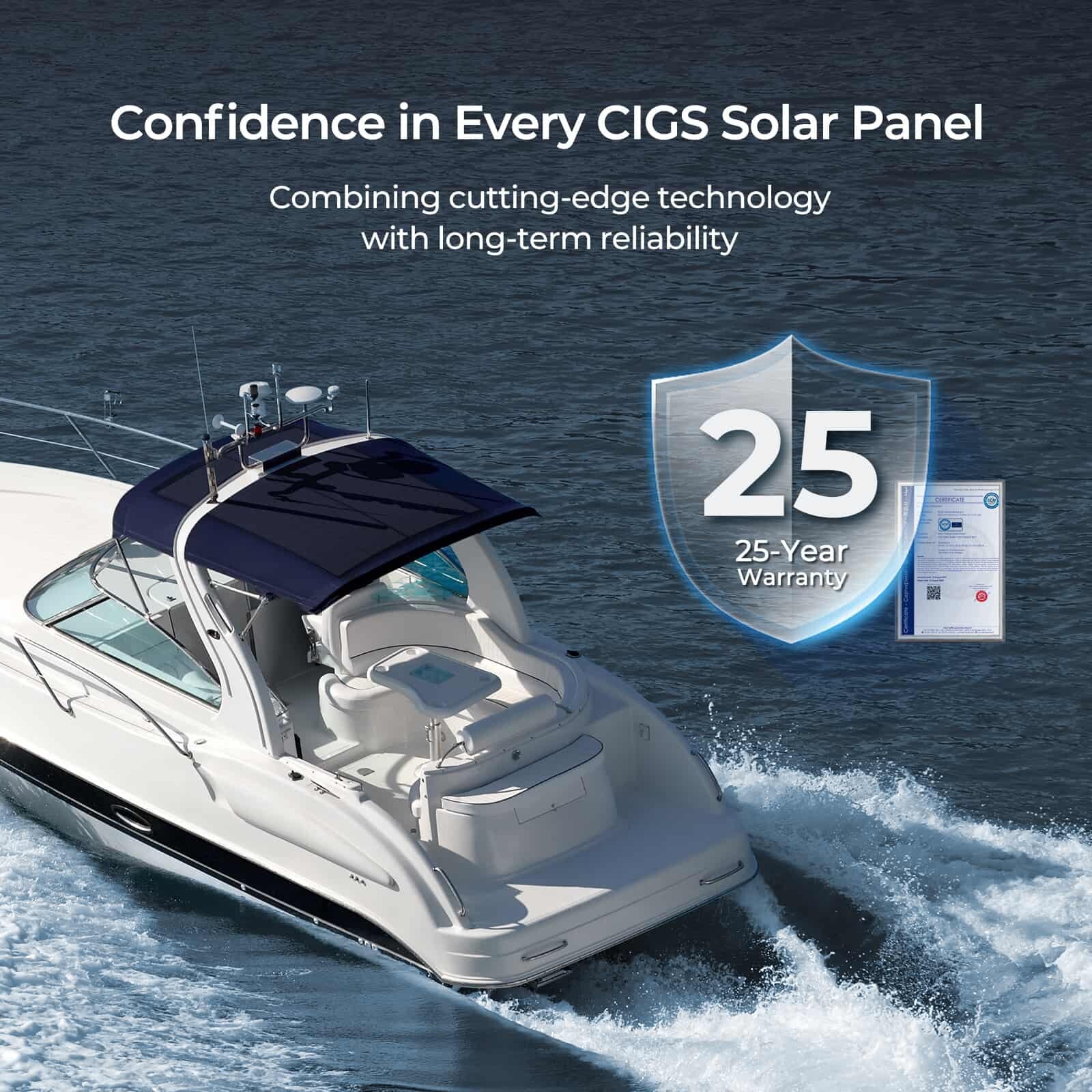 Renogy 250W Bifacial Solar Panel, 12V 16BB N-Type Solar Panel