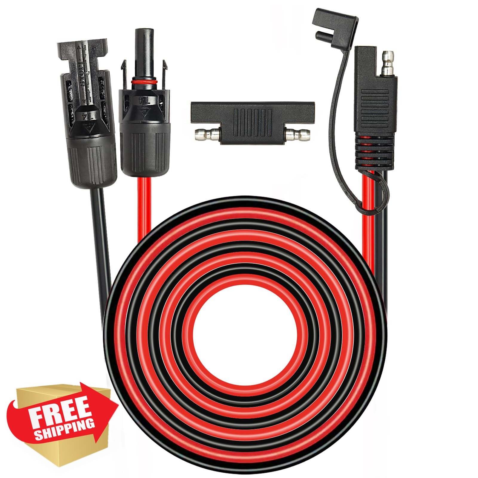MOOKEERF 25ft 10AWG Solar SAE Cable