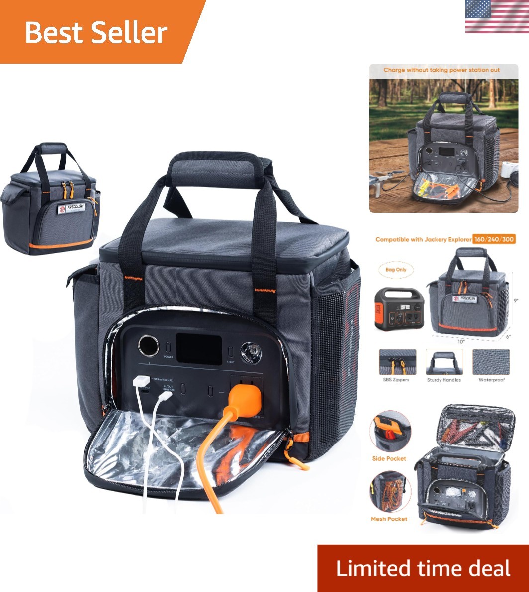 Waterproof Travel Case for Jackery Explorer 300/240/160 – Portable Power Storage