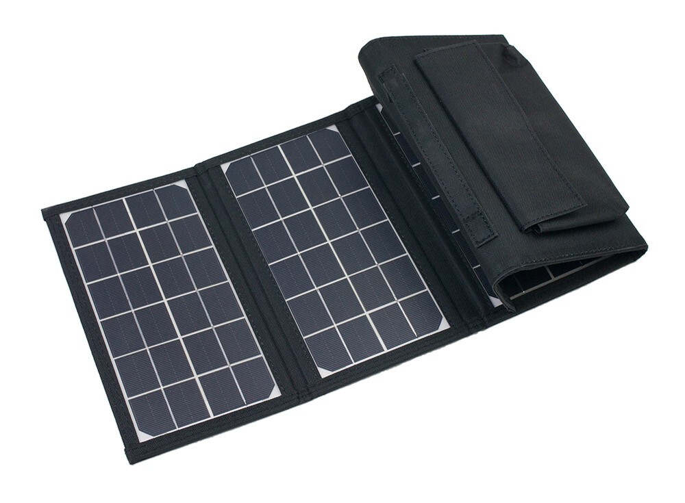 21W Solar Panel Charger Foldable Portable 5V / 2.1 A Monocrystalline