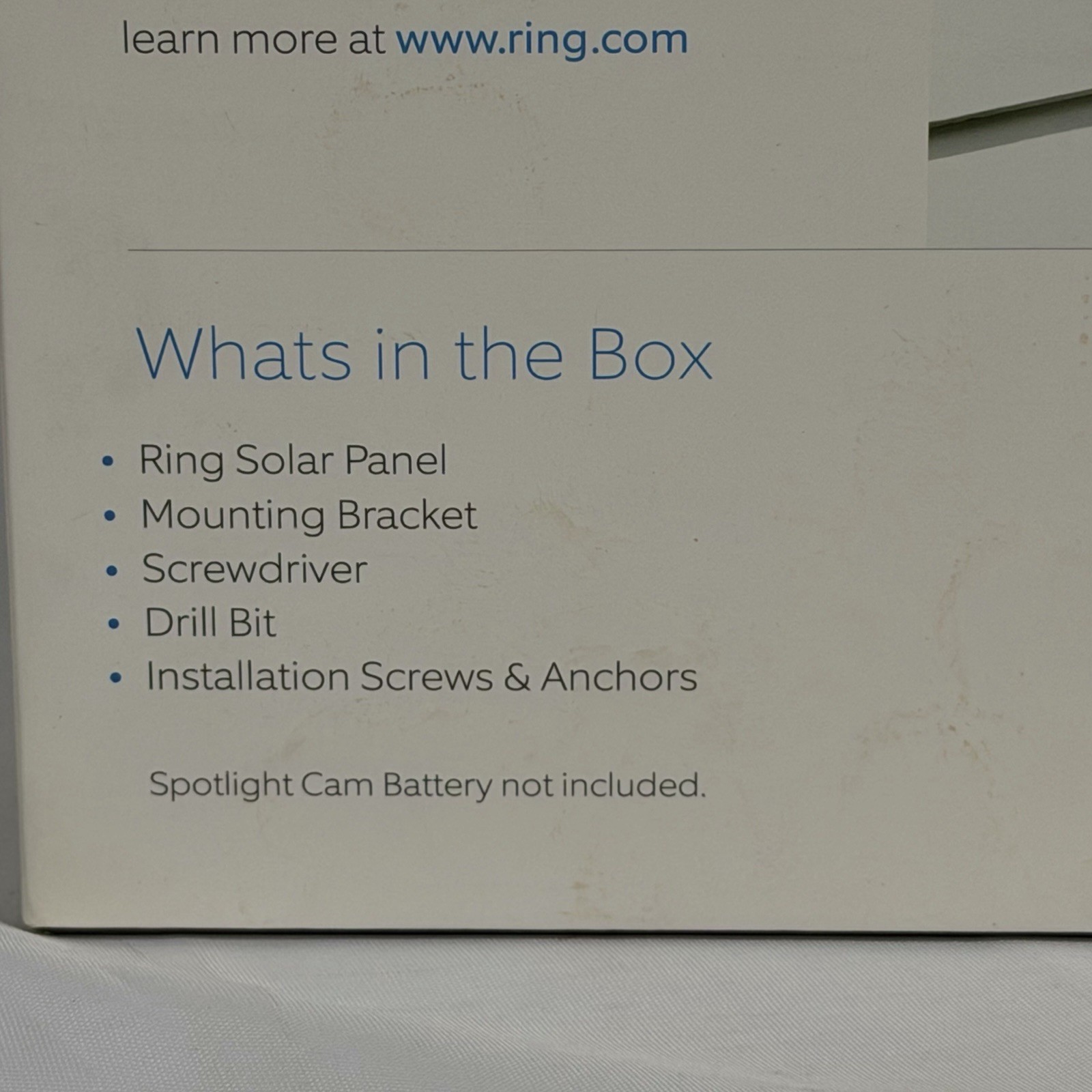 NEW Ring Solar Panel for Ring Spotlight Cam Battery Camera NIB