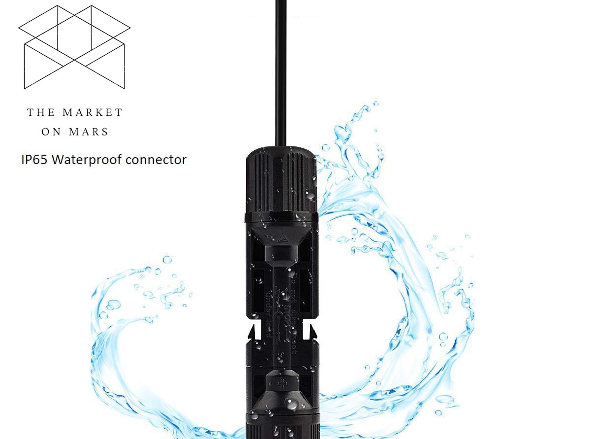 Solar Panel Connectors 10AWG Compatible with MC-4 Solar Connecter