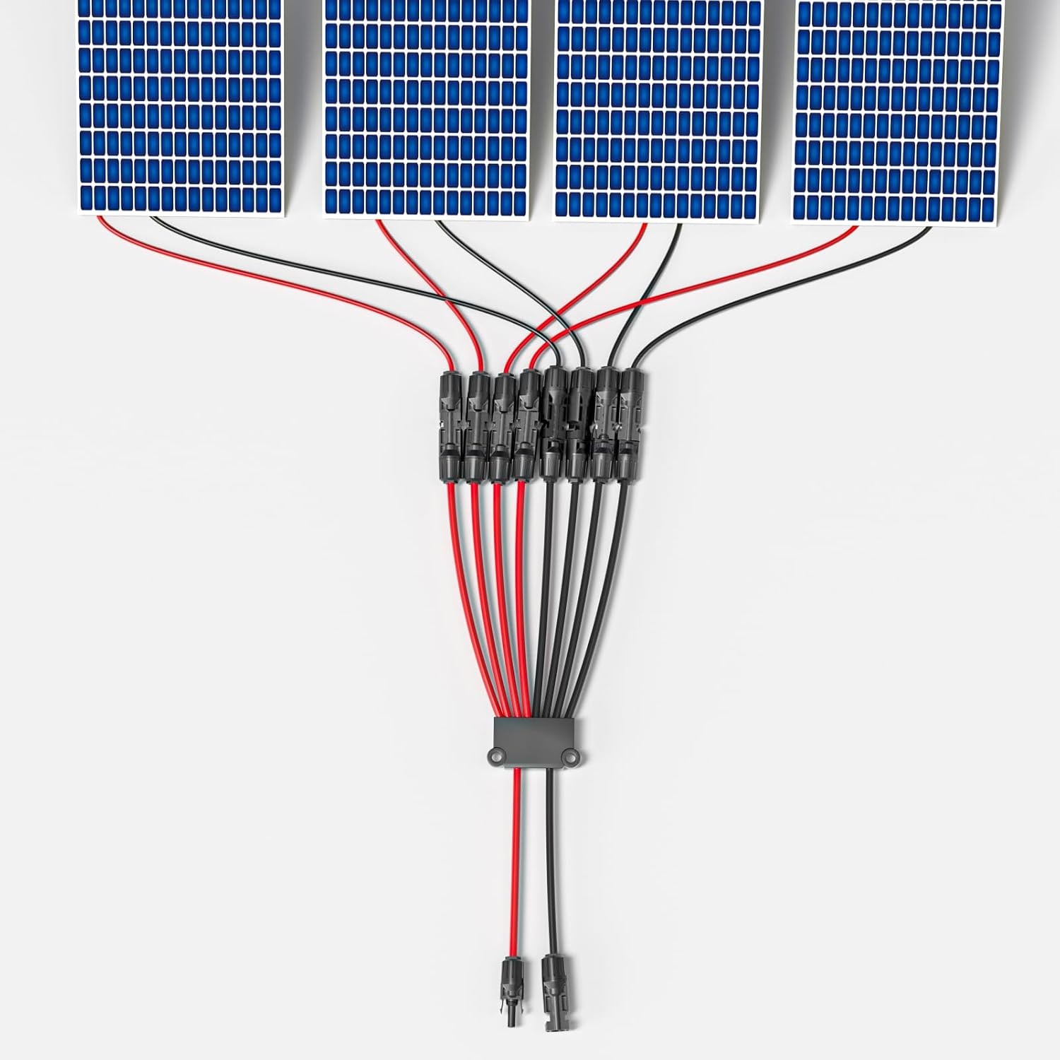 Solar Connectors Cable for 2 Solar Panels Cable Splitter 2 to 8 Y
