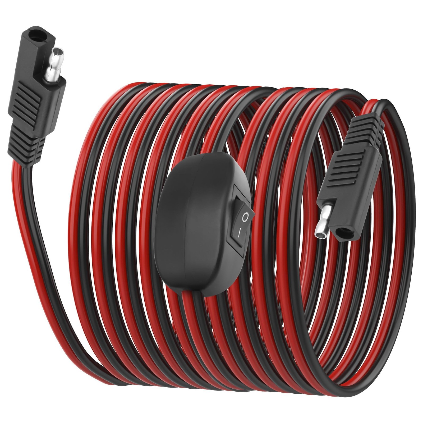 SAE Extension Cable with ON/Off Switch 14AWG Solar Power Cable Wire Harness Q…