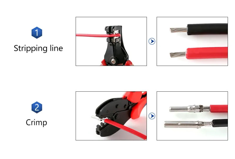 1 Pair Branch Connector 6-in-1 1000V 30A Parallel IP67 Waterproof MC4 Type