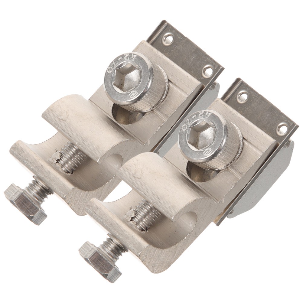 2 Pcs Solar Ground Clip Panel Cable Clamp Grounding Lug Photovoltaic Connector