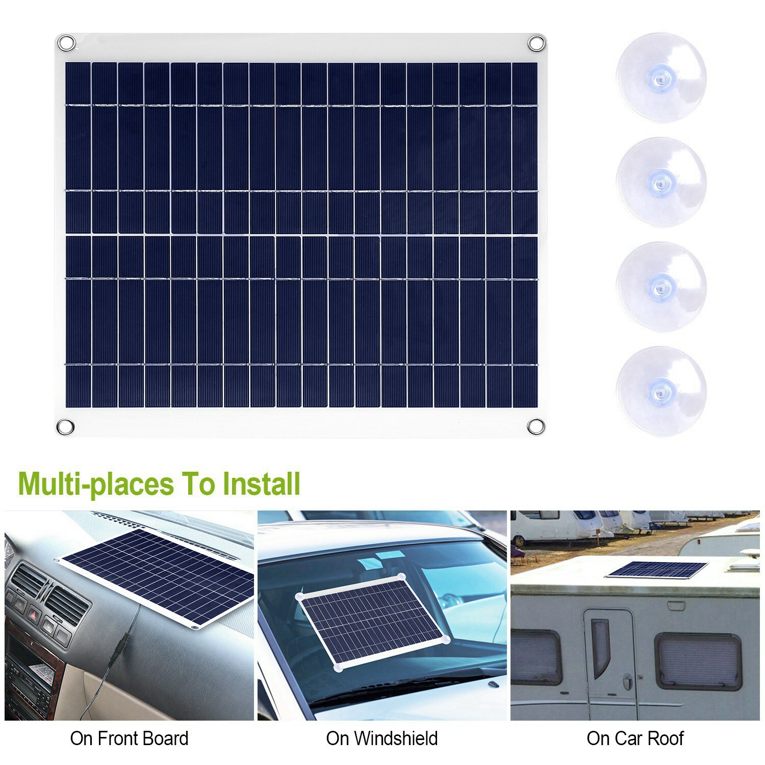 iMountek 25W Watts Solar Panel Kit for 12V Battery Charge Waterproof RV BOAT