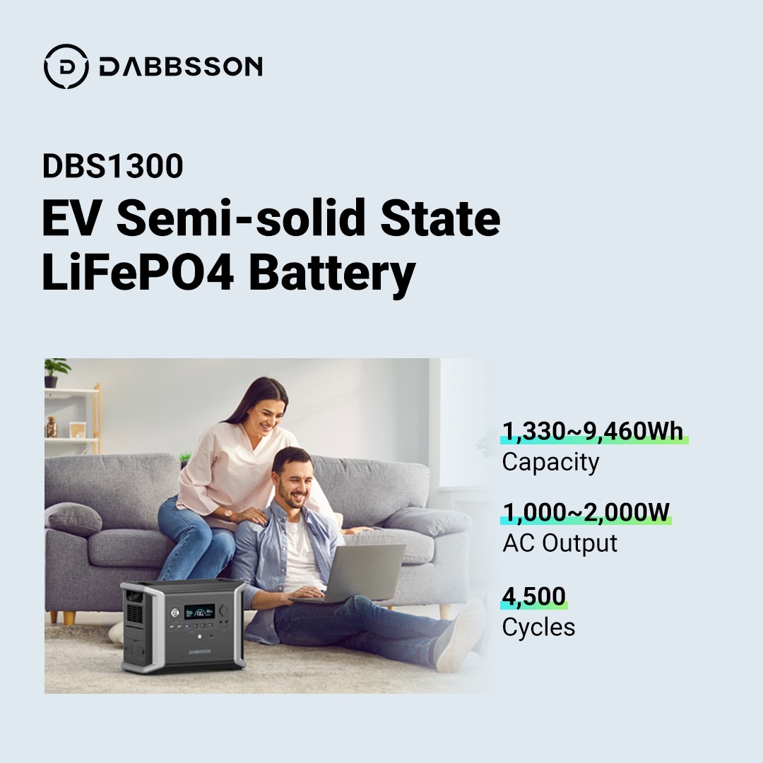 Dabbsson 3030Wh 1200W Power Station Generator w/ Backup Battery Home Rv Trip