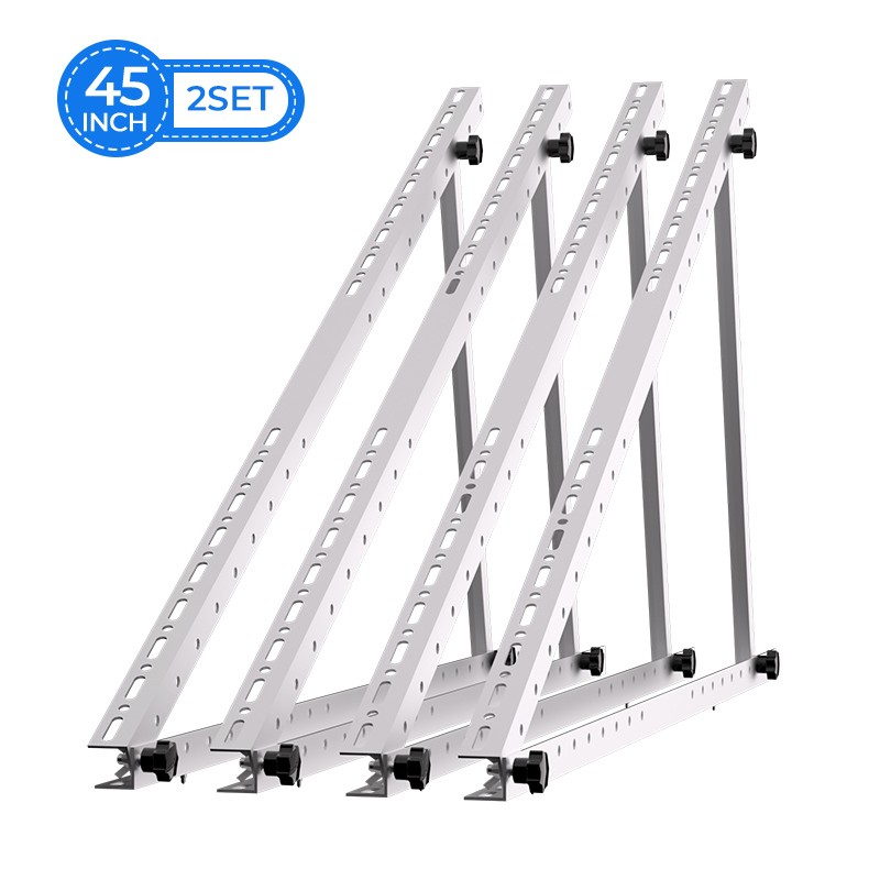 PFCTART 2 Set 45 inch Solar Mounting Brackets Solar Panel Stand Ground Mount