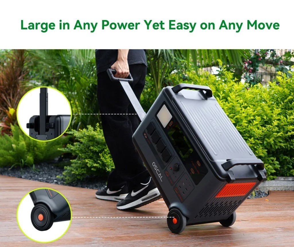 Blackview OSCAL PowerMax 6000W 3600Wh LiFePO4 Portable Camping Solar Generator
