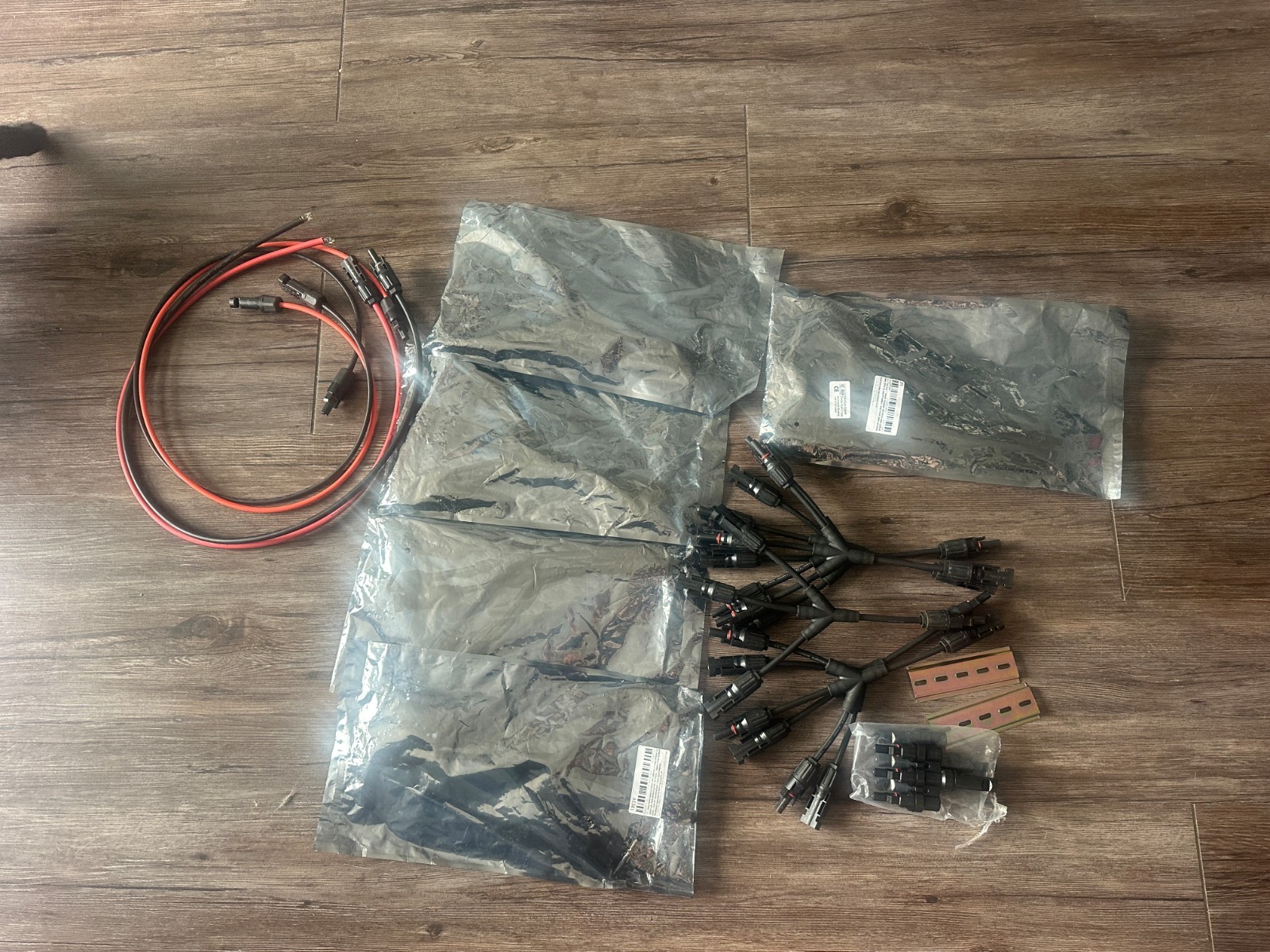 Solar MC4 Connectors Y Splitter Cable Lot 10+ Pairs + Wires PV Panel Extension
