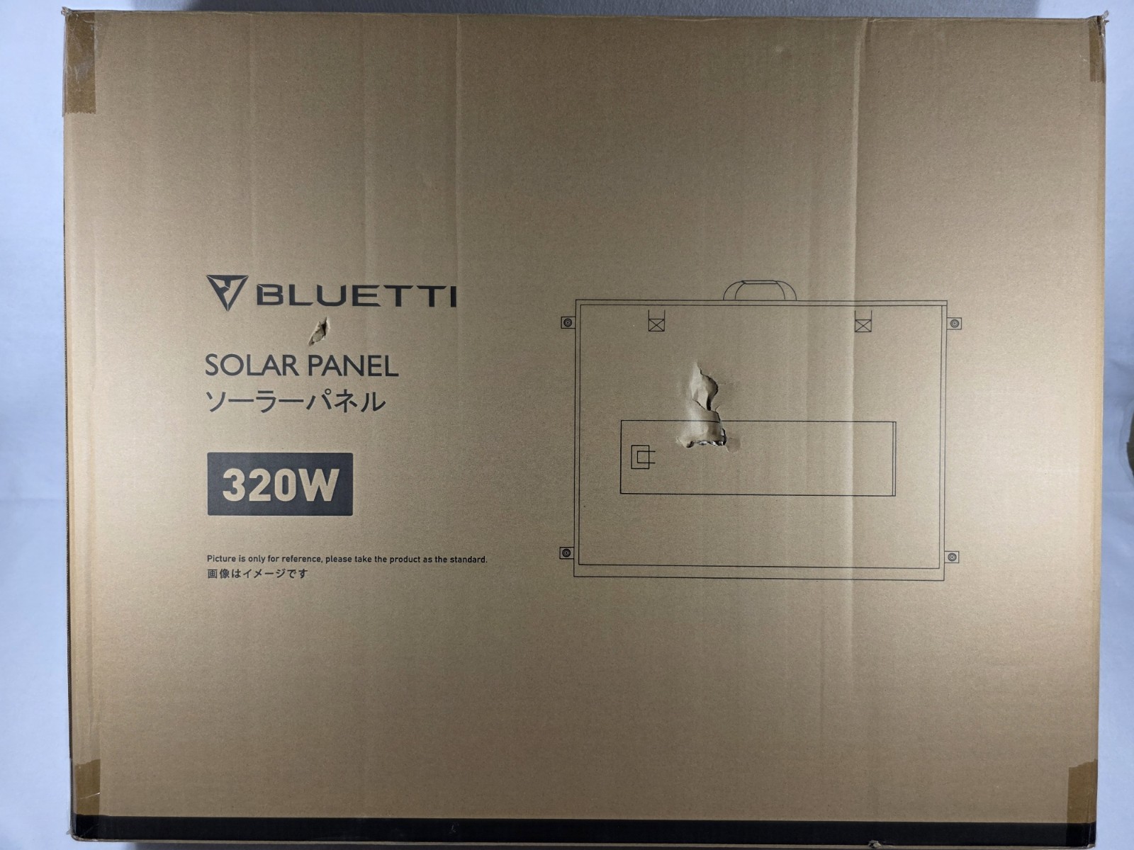 BLUETTI 320W MS320 Foldable Solar Panel for Power Station Off-Grid Camping NEW