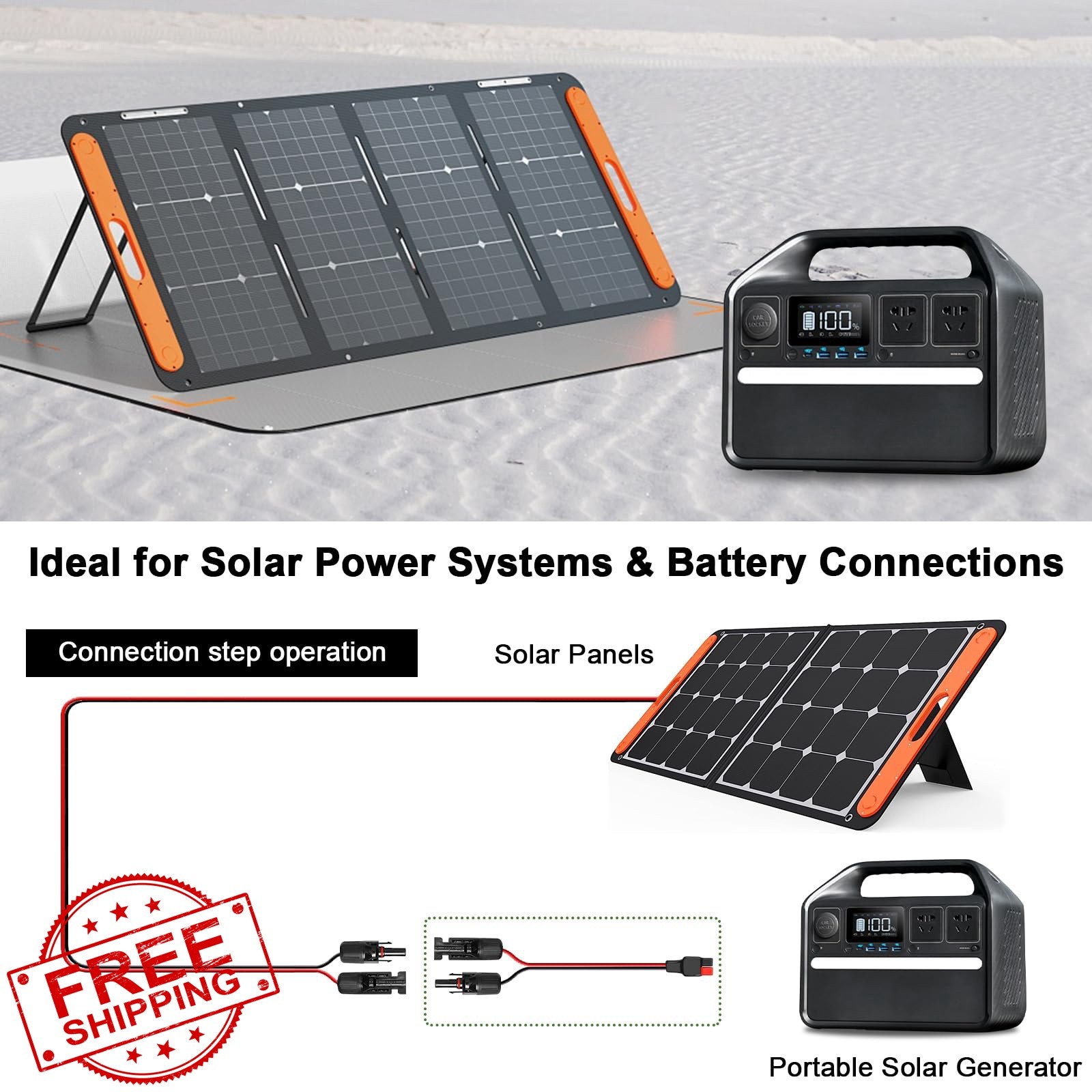 XRDS-RF Solar Panel to Anderson 15 FT