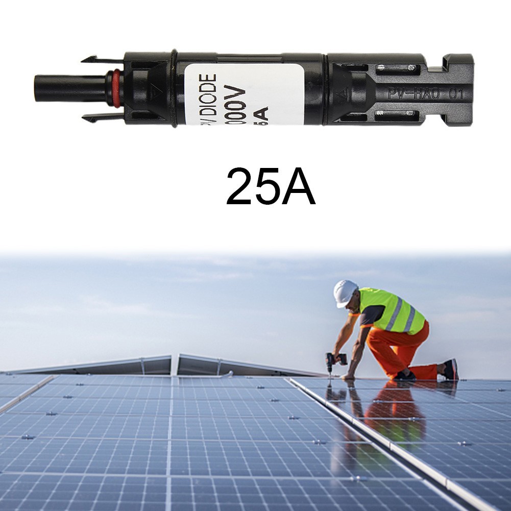 Solar Panel Fuse Holder And Fuse 25A Waterproof Inline PV Fuse Holder 1000VDC