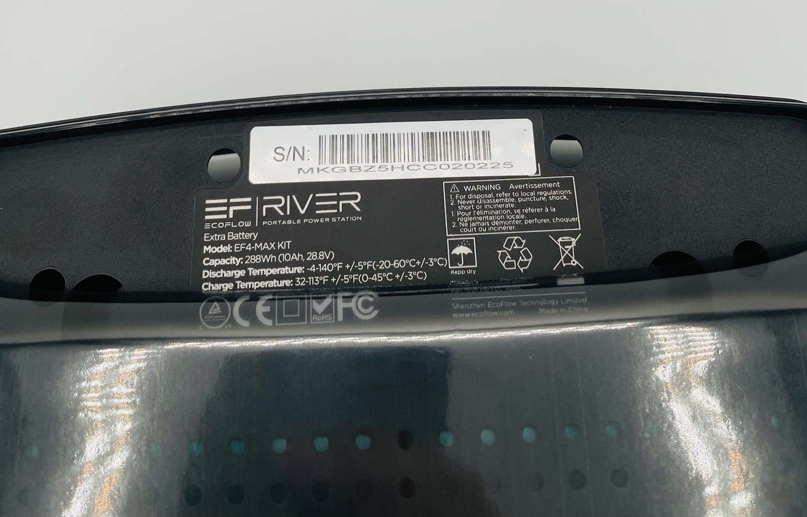 EcoFlow River 600 Portable Power Station EXTRA BATTERY EF4-MXA KIT- Open Box