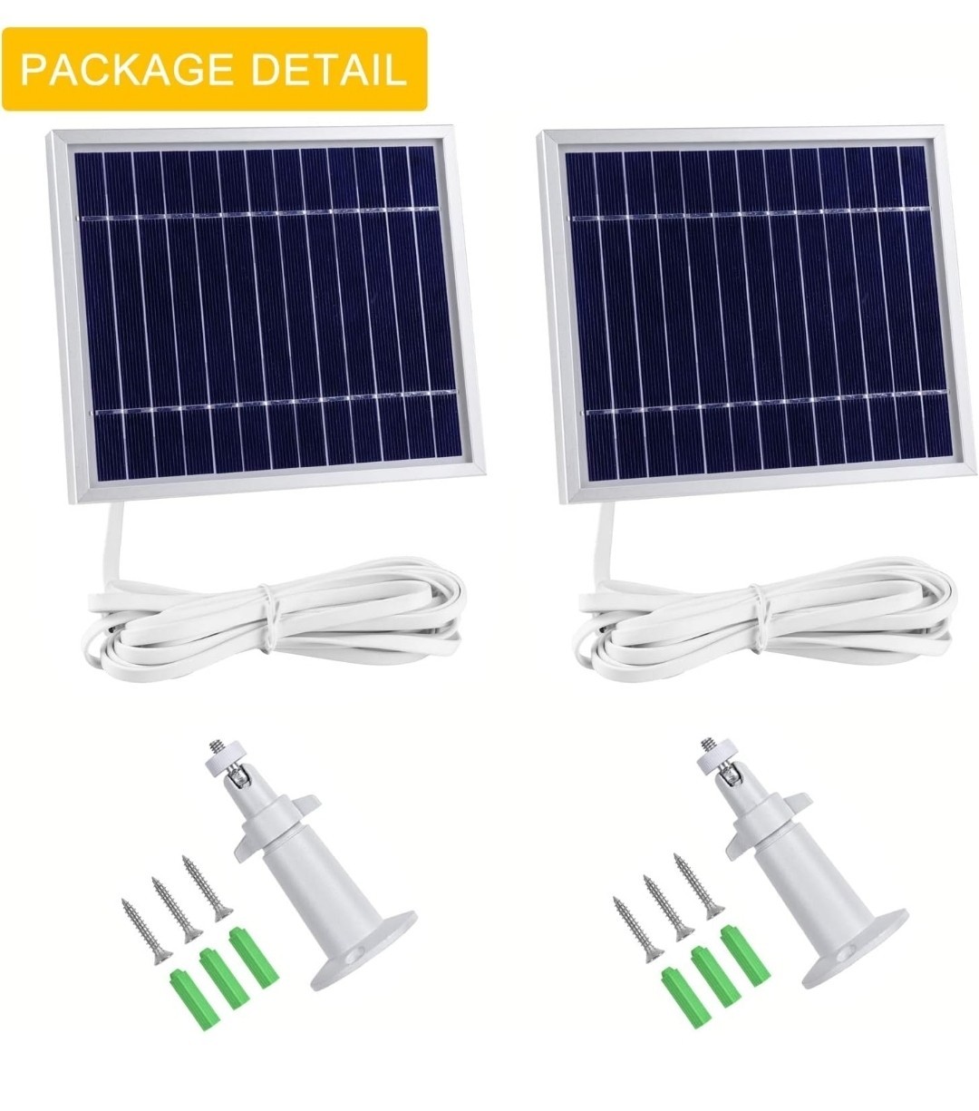 iTODOS Solar Panel Compatible with Arlo Pro and Arlo Pro2 Camera,11.8FT