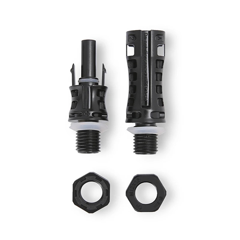 1 Pair PV Connector 1500V 35A IP67 Panel Mount Coupler For Inverter System