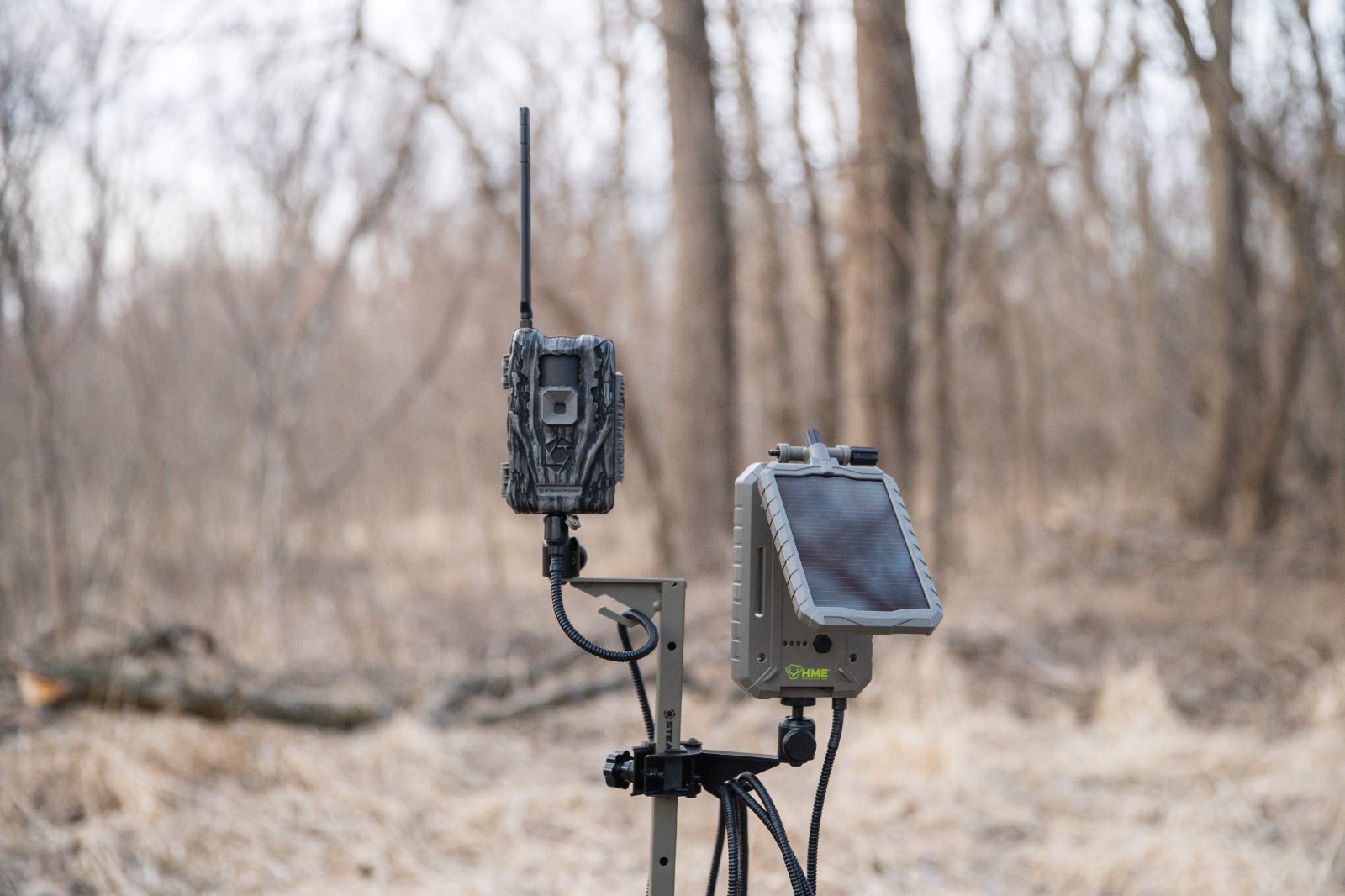 Solar Battery Pack 12V 1000 MAH for Trail Camera 2 Pack with Adapters