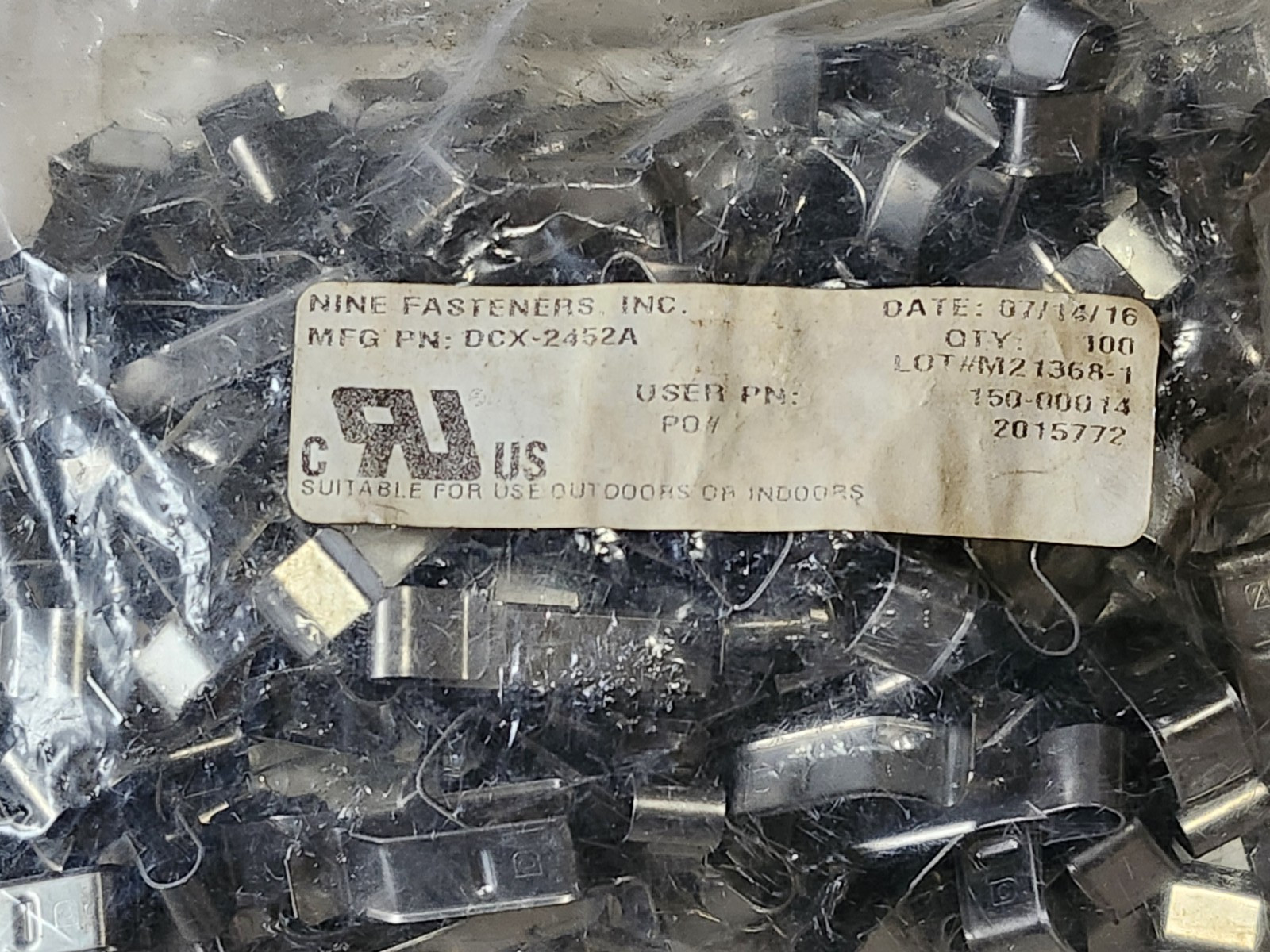 100 New ENPHASE Q-CLIP Solar Panel Cable Clip For ENPHASE IQ6 IQ7 IQ8 INVERTERS