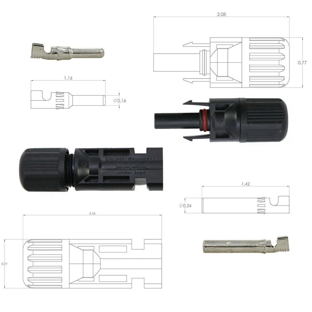 10 Pairs Waterproof Male Female M/F Wire Cable Connectors Set Solar Panels 30A