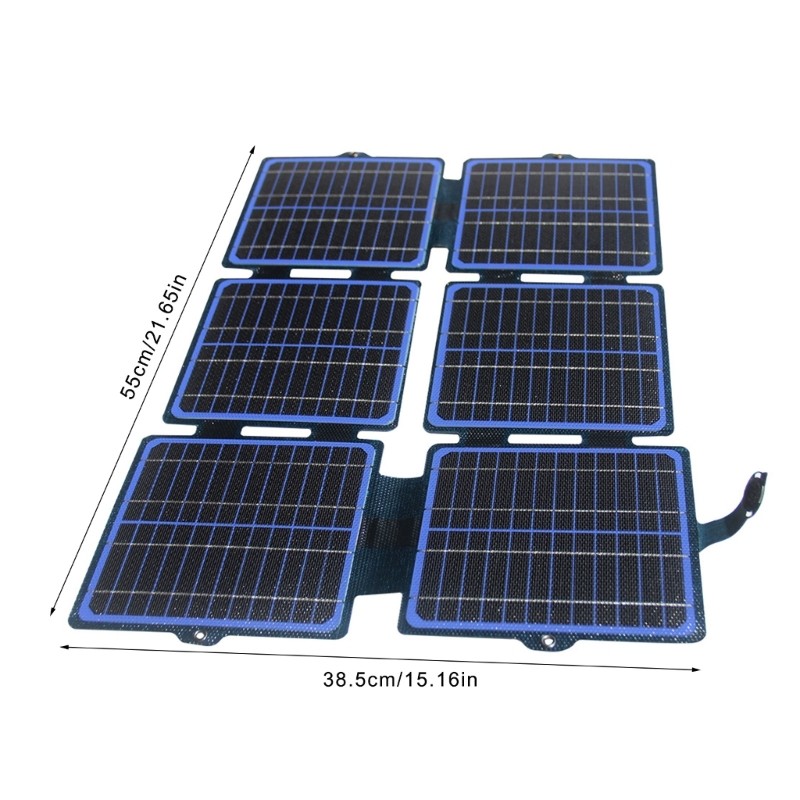 30W 12V/5V ETFE Monocrystalline Solar Panel Charging Device Mobile Power